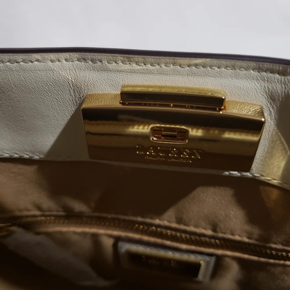 Lauren Ralph Lauren Peyton‎ Satchel Cream Handbag. NWT.